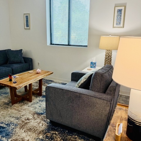 Counseling office seating area